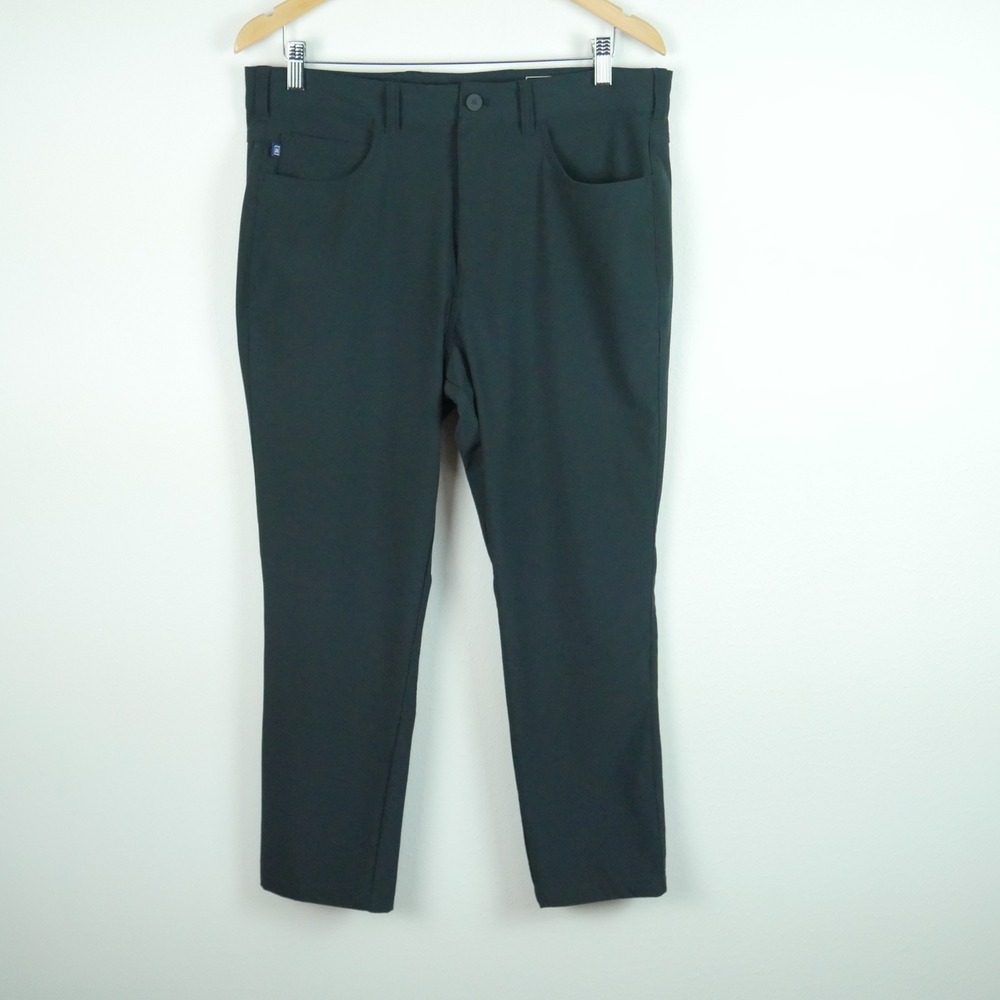 Mizzen+Main Helmsman Slim Black Performance Pants Mens 33x30 Fits 36 x 27 Tech